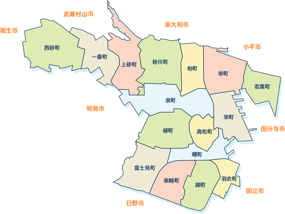 立川市内地図